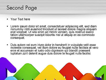 Modello PowerPoint - Frecce in su, Slide 2, 12477, Concetti del Lavoro — PoweredTemplate.com