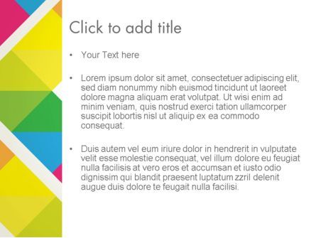 Modèle PowerPoint de géométrique colorée abstraite, Diapositive 3, 12478, Abstrait / Textures — PoweredTemplate.com