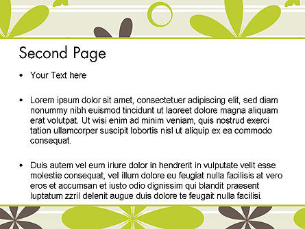 Plantilla de PowerPoint - patrón de diseño floral, Diapositiva 2, 12481, Abstracto / Texturas — PoweredTemplate.com