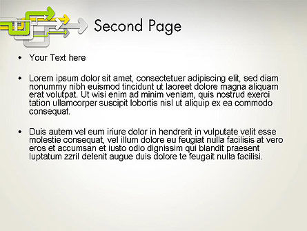 矢印のある抽象的な背景 - PowerPointテンプレート, スライド 2, 12484, 抽象／テクスチャ — PoweredTemplate.com