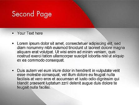 Templat PowerPoint Abstrak Busur Abu-abu, Slide 2, 12487, Abstrak/Tekstur — PoweredTemplate.com