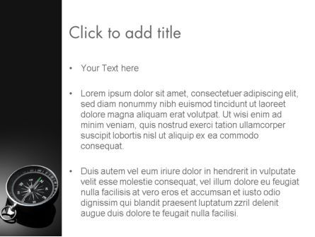 Black and White Compass PowerPoint Template, Slide 3, 12495, Business Concepts — PoweredTemplate.com