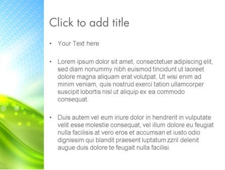 Green Dream Spotty PowerPoint Template, Slide 3, 12501, Nature & Environment — PoweredTemplate.com