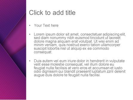 スタイリッシュな紫色 - PowerPointテンプレート, スライド 3, 12508, 抽象／テクスチャ — PoweredTemplate.com