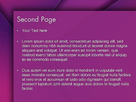 Stilvolles purpur PowerPoint Vorlage, Folie 2, 12508, Abstrakt/Texturen — PoweredTemplate.com