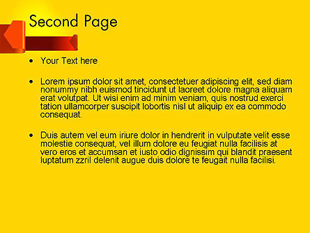 Modello PowerPoint - Frecce piegate, Slide 2, 12510, Lavoro — PoweredTemplate.com