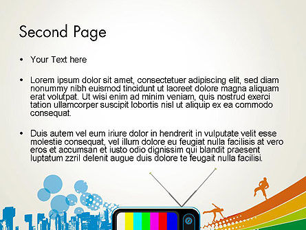 Online TV Concept PowerPoint Template, Slide 2, 12521, Careers/Industry — PoweredTemplate.com