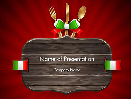 Modello PowerPoint - Ristorante italiano, Modello PowerPoint, 12533, Carriere/Industria — PoweredTemplate.com