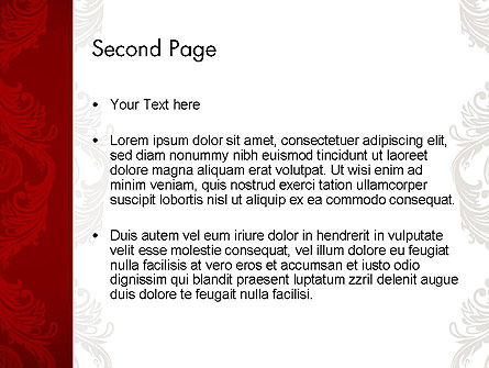 Templat PowerPoint Ornamen Klasik, Slide 2, 12542, Abstrak/Tekstur — PoweredTemplate.com