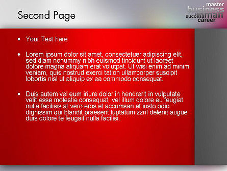 Control Succes Carrière PowerPoint Template, Dia 2, 12556, Business Concepten — PoweredTemplate.com