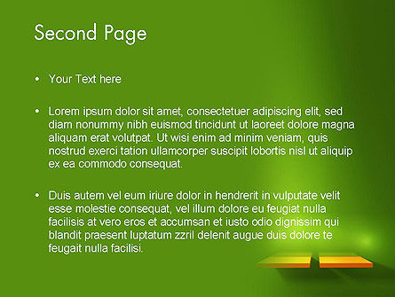 Modello PowerPoint - Schede gialle sulla parete verde, Slide 2, 12561, Astratto/Texture — PoweredTemplate.com