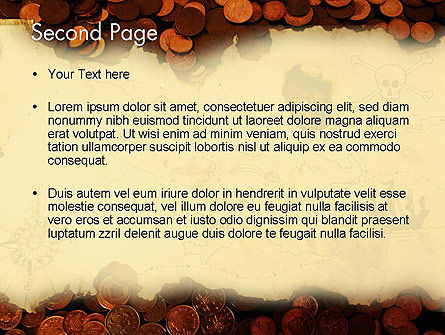 Templat PowerPoint Peta Harta Karun Bajak Laut, Slide 2, 12567, Global — PoweredTemplate.com