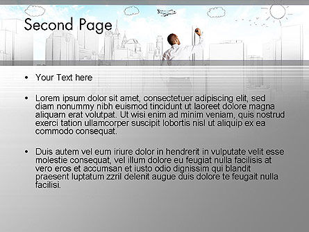 파워포인트 템플릿 - 미래 창조, 슬라이드 2, 12584, 비즈니스 콘셉트 — PoweredTemplate.com