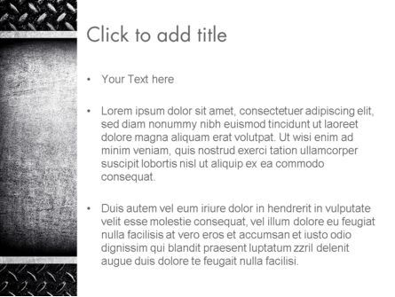 Modèle PowerPoint de texture métallique, Diapositive 3, 12587, Abstrait / Textures — PoweredTemplate.com