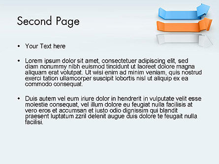 Templat PowerPoint Panah Tiga Dimensi, Slide 2, 12598, 3D — PoweredTemplate.com