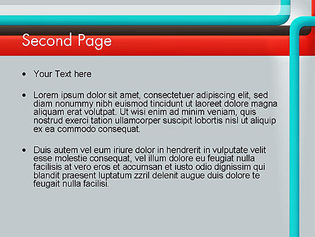Abstrakte farbige linien PowerPoint Vorlage, Folie 2, 12601, Abstrakt/Texturen — PoweredTemplate.com