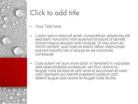 Modello PowerPoint - Gocce d'acqua di fondo, Slide 3, 12619, Astratto/Texture — PoweredTemplate.com