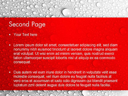 Modello PowerPoint - Gocce d'acqua di fondo, Slide 2, 12619, Astratto/Texture — PoweredTemplate.com