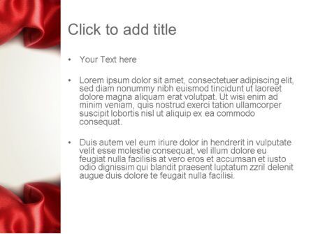 Modèle PowerPoint de plis de tissu rouge, Diapositive 3, 12628, Abstrait / Textures — PoweredTemplate.com