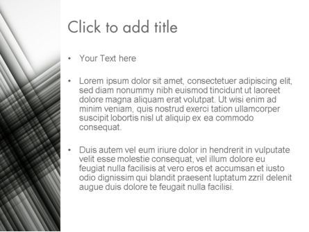 Templat PowerPoint Abstrak Berpotongan Garis Hitam, Slide 3, 12632, Abstrak/Tekstur — PoweredTemplate.com