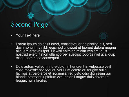 Templat PowerPoint Lingkaran Abstrak Azure, Slide 2, 12633, Abstrak/Tekstur — PoweredTemplate.com