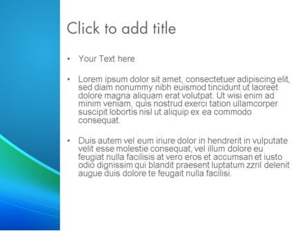 Modèle PowerPoint de fond bleu avec vague abstraite, Diapositive 3, 12642, Abstrait / Textures — PoweredTemplate.com