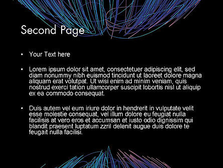 Plantilla de PowerPoint - alambre abstracto, Diapositiva 2, 12661, Abstracto / Texturas — PoweredTemplate.com