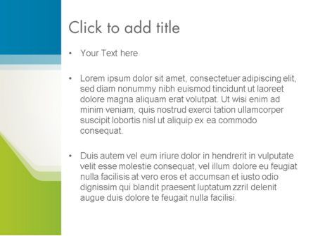 Modèle PowerPoint de cadre vert et bleu, Diapositive 3, 12666, Abstrait / Textures — PoweredTemplate.com