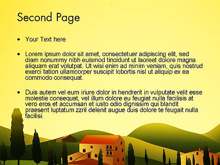 Modèle PowerPoint de village de la vallée, Diapositive 2, 12683, Agriculture — PoweredTemplate.com