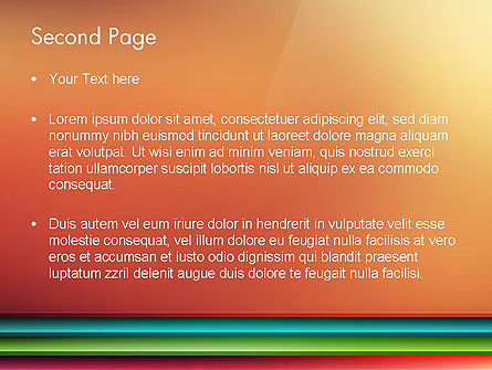 Auszug farbige horizontale regale im pseudo 3d PowerPoint Vorlage, Folie 2, 12689, Abstrakt/Texturen — PoweredTemplate.com