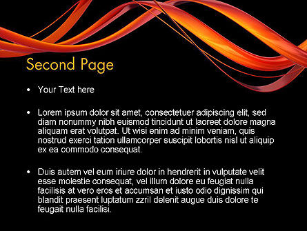 Abstracte Rode Krul PowerPoint Template, Dia 2, 12700, Abstract/Textuur — PoweredTemplate.com