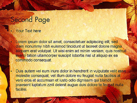 Thanksgiving Card PowerPoint Template, Slide 2, 12702, Holiday/Special Occasion — PoweredTemplate.com