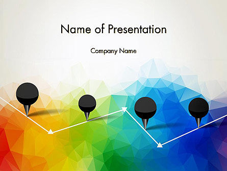 彩色背景上的检查点PowerPoint模板, PowerPoint模板, 12714, 抽象/纹理 — PoweredTemplate.com