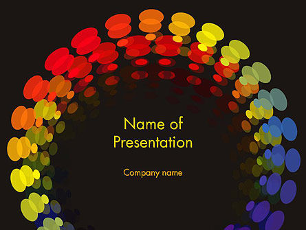 Color Spectrum PowerPoint Template, PowerPoint Template, 12718, Abstract/Textures — PoweredTemplate.com