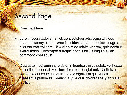 Modello PowerPoint - Ocean conchiglie tema, Slide 2, 12742, Vacanze/Occasioni Speciali — PoweredTemplate.com