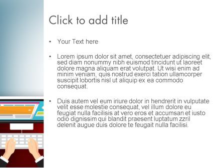 Modello PowerPoint - Lavorando su pc, Slide 3, 12749, Lavoro — PoweredTemplate.com