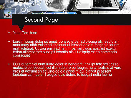 Online Business Netwerk PowerPoint Template, Dia 2, 12753, Technologie en Wetenschap — PoweredTemplate.com