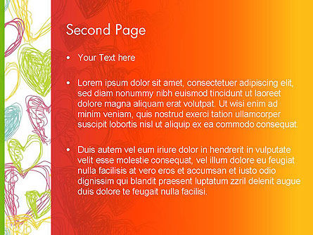 Positieve Harten PowerPoint Template, Dia 2, 12755, Vakantie/Speciale Gelegenheden — PoweredTemplate.com