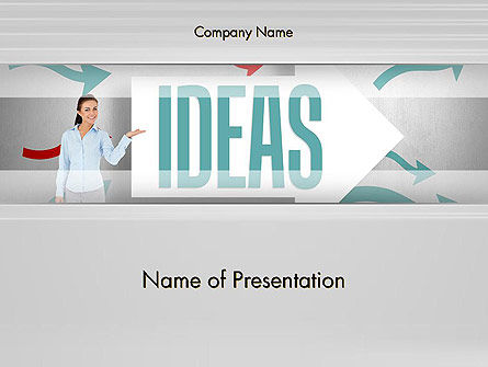 アイデアのプレゼンテーション - PowerPointテンプレート, 無料 PowerPointテンプレート, 12756, ビジネスコンセプト — PoweredTemplate.com