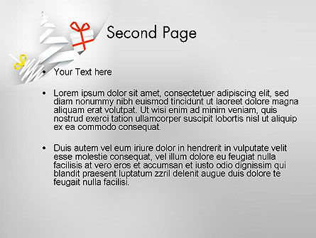 Modello PowerPoint - Scheda bianca di natale, Slide 2, 12773, Vacanze/Occasioni Speciali — PoweredTemplate.com