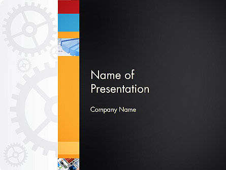 齿轮主题PowerPoint模板, 免费 PowerPoint模板, 12775, 商业 — PoweredTemplate.com