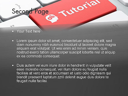 Tutorial Button PowerPoint Template, Slide 2, 12779, Consulting — PoweredTemplate.com
