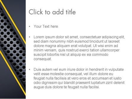 Modello PowerPoint - Sfiati superficie metallica, Slide 3, 12793, Astratto/Texture — PoweredTemplate.com
