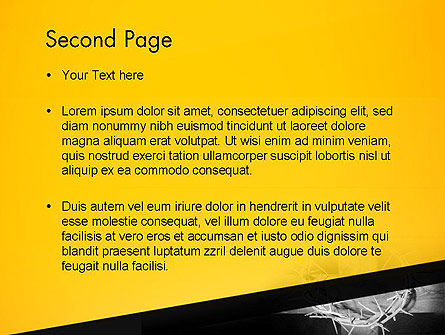 Modello PowerPoint - Corona di spine croce, Slide 2, 12808, Religioso/Spirituale — PoweredTemplate.com