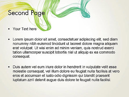 Modello PowerPoint - Onda dinamica astratta, Slide 2, 12819, Astratto/Texture — PoweredTemplate.com