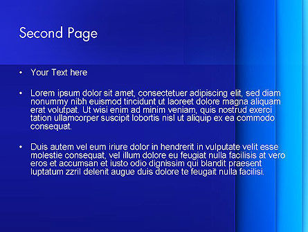 Abstrakte blaue vertikale steigung schichten PowerPoint Vorlage, Folie 2, 12824, Abstrakt/Texturen — PoweredTemplate.com