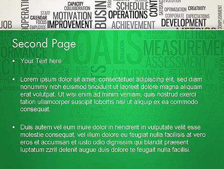 Plantilla de PowerPoint - nube de palabras de objetivos, Diapositiva 2, 12826, Conceptos de negocio — PoweredTemplate.com