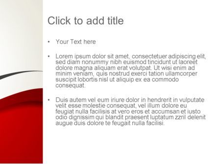 Modèle PowerPoint de vague rouge et grise, Diapositive 3, 12830, Abstrait / Textures — PoweredTemplate.com