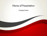 Red and Gray Wave PowerPoint Template, Backgrounds | 12830 ...