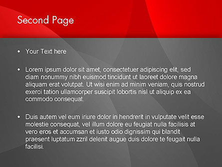 Templat PowerPoint Lingkaran Merah Abstrak, Slide 2, 12834, Abstrak/Tekstur — PoweredTemplate.com
